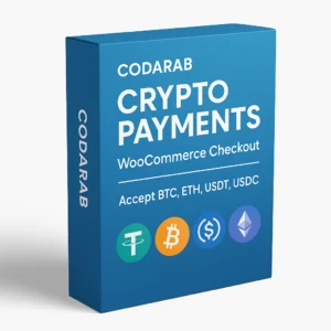 CODARAB Crypto Payments – Accept BTC, ETH, USDT, USDC