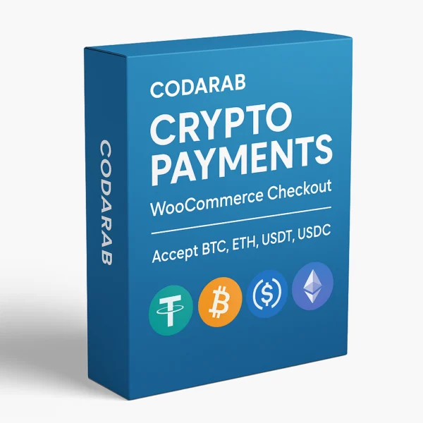 CODARAB Crypto Payments – Accept BTC, ETH, USDT, USDC