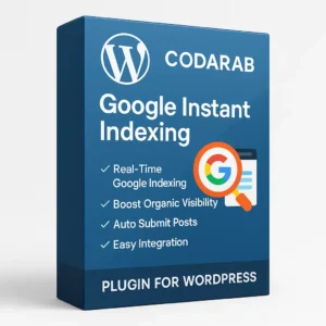 CODARAB Google Instant Indexing Plugin Box for WordPress – Real-Time Google Indexing and SEO Tool
