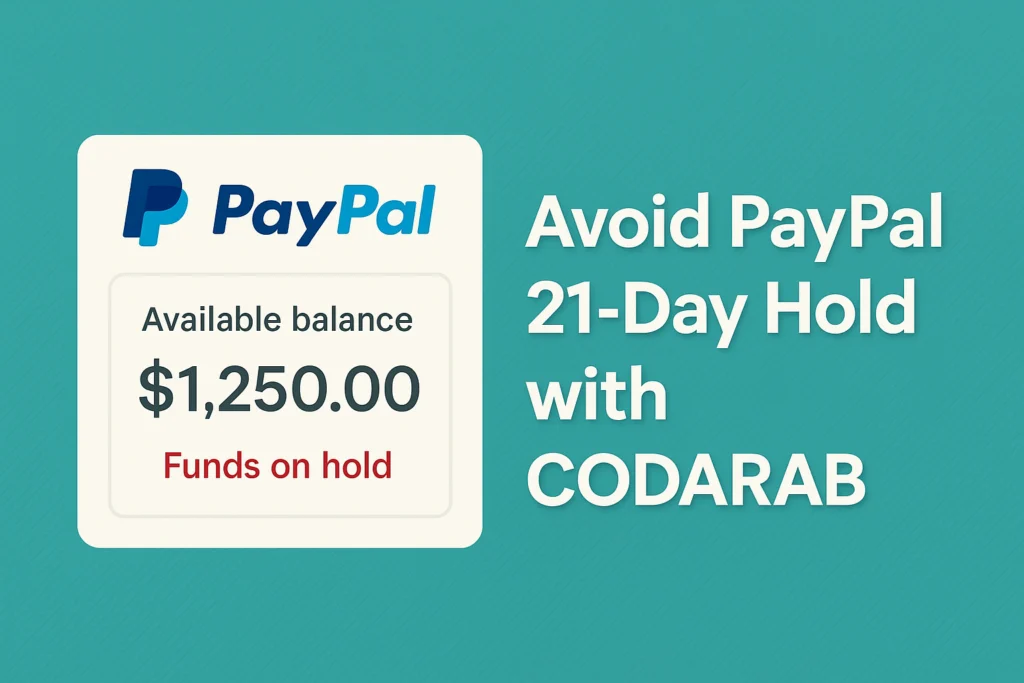 Avoid PayPal 21-day hold with CODARAB Pay WooCommerce plugin